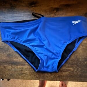 Speedo Men's Endurance Turkish Blue Swim Briefs